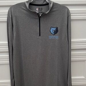 Men’s NBA Ultra Game Memphis Grizzlies Gray Quarter-Zip Pullover